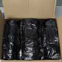 Ultrasac 45-55 Gallon 1.25 MIL Black Garbage Bags With Drawstrings Fits Rubbermaid Brute Trash Cans - 40" x 45" - Pack of 100 - For Commercial, Industrial, Municipal, & Healthcare