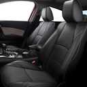Car Seat Covers Fit for Mazda 3 2014 2015 2016 2017 2018 - Full Set Black Customized Seat Covers