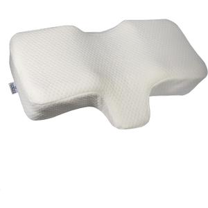 Therapeutica Cervical Orthopedic Foam Pillow - Neck Support Pillow for Side & Back Sleepers - Ergonomic Pillow for Neck Support, Relief, & Spinal Alignment  Average Size, Firm