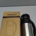 Creamer Pitcher for Coffee,0.75L/25 Oz Thermal Coffee Carafe,Stainless Steel Coffee Carafes for Keeping Hot and Cold,Double-Wall Design,12-Hour Hot & Cold,Leak-Proof,Portable for Travel,Camping,Office