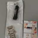 SUPOIX Compatible with Apple Watch Band 41mm + Case, Women Jewelry Bling Diamond Metal Bands & 2 Pack Protective Cover Cases for iWatch Series 9/8/7(Champagne)