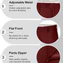 Wehilion Men's Suits 2 Pieces, Vest Pants Set for Men, V-Neck Slim Fit Casual Suit Waistcoat 6XL