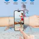 Running Phone Holder for iPhone [360 Rotatable & Upgrade Anti-Drop] Magnetic Wrist Phone Holder, Magsafe Armband Compatible with iPhone 17 Pro and Android - Black
