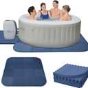 1/2" Extra Thick Hot Tub Mat & Pad for Inflatable Tubs - 85 Inch Non-Slip EVA Foam Padding, Spa Foundation for Outdoor Hot Tubs, Pool, Gym & Camping Mat (Easy Clean)