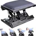 Scalebeard Foot Rest for Under Desk at Work,Height Adjustable Infinite Angle Under Desk Footrest,Ergonomic Foot Stools for Under Office Desk, Height Up to 10.6", Large 15.75" x 12.4" Panel