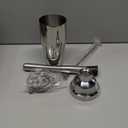 6-Piece Cocktail Shaker Set 24oz Shaker Strainer Muddler Jigger Mixing Spoon Pour Spout Bartender Kit Stainless Steel Bar Set Housewarming Gift