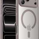 Designed for iPhone 17 Pro Case, Compatible with MagSafe, [Camera Protection] [15FT Military Drop Protection] Shockproof Translucent Matte Anti-Slip Phone Case, 6.3", Natural Titanium