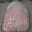 Bucherry 3 Pcs Valentine's Day Heart Throw Pillows, Red White Pink Heart Pillow Soft Decorative Back Cushion for Girls Women Bed Sofa Valentines Wedding Gifts Home Decor(Teddy Velvet,Ruffed Style)