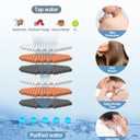 MakeFit Filtered Shower Head Black - 6 Modes High Pressure Handheld Shower Head with Filter Mineral Beads, Detachable Handheld Showerhead Set with Stainless Steel Hose and Shower Arm Bracket