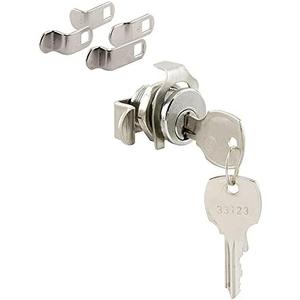 Prime-Line MP4573 Mailbox Lock – Replacement, Multipurpose Mailbox Lock for Several Brands – NA-14 Keyway, Opens Counter-Clockwise with 90º Rotation, Nickel Finish (Set of 3)