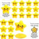 Libima 30 Pcs Inspirational Stress Balls Bulk Appreciation Gifts Positive Stress Balls for Adults Coworker Emotional Gifts Card, Valentines Party Supplies Goodie Bag Stuffer (Star)
