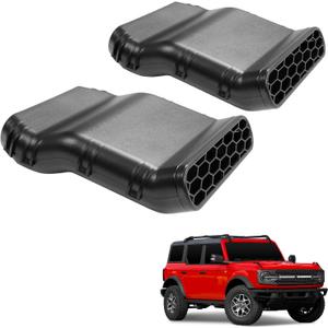 Mabett Under Seat Vent Deflectors for Ford Bronco 4-Door 2021-2024, Rear Air Conditioning Vent Directional, 2PCS