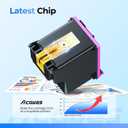 67XL Ink Cartridges for HP Ink 67 Compatible for HP 67 Ink Cartridges Black/Color Combo Pack Work with DeskJet 2827e 4227e 2855e 2842e 2755e 4155e 2755 2852e Envy 6055e 6000 6455e (1 Black, 1 Color)