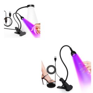 AORAEM LED Nail Lamp Double-Headed U V Light+Foot Control LED Nail Cure Lamp, Flash Cure Light