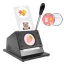 58mm / 2.28" Button Paper Cutter, Metal Graphic Punch Die Cutter Tool for Button Maker Machine, Round Circle Punch Cutter for DIY Badges, Magnets, Keychains & Crafts