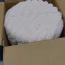 Wimarsbon Vanity Stool with Storage, Faux Fur Ottoman Chair with Metal Legs, Round Makeup Vanity Chair for Bedroom or Dressing Table, Modern Small Ottoman Seat (Champagne-1)