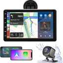 2026 Wireless Apple Carplay & Android Auto, 7In HD Touchscreen Portable Car Radio Audio Receiver, Car Stereo with Mirror Link, GPS Navigation, Bluetooth, siri, Backup Camera, AUX/USB/TF
