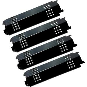 Direct Store Parts DP166 4pk 15 inch Porcelain Steel Heat Plate for Charbroil 463436215, 463439914, 466334613, 466342014 463436213, G432-0096-W1, Heat Tent Shield Deflector for Kenmore 16113, 16115