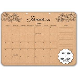 3 x Desk Calendar 2026, 12 Months Large Calendar runs from Jan 2026 - Dec 2026, Big Blotter Desk Pad for Office, Home, Business, Academic: Size 12" X 17"