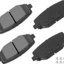 cciyu D1596 Rear Semi-Metallic Disc Brake Pads Kit For Chrysler Town & Country 12-16,For Dodge Grand Caravan 12-19,For Dodge Journey 12-18,For Ram C/V 12-15,For Volkswagen For Routan 12-14 4PCS