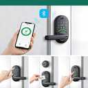 Smart Door Handle Lock with Keypad: Yamiry Fingerprint Smart Knob - Keyless Entry Digital Lock for Front Door - Deadbolt with APP - Generate Passcode Remotely - DIY Installation