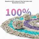 PETKIT Mixed Cat Litter Fast Clumping, Flushable, Ultra Absorbent, 100% Natural Ingredients Litter, Water Dissolvable, Really Dust-Free, Low Tracking Bentonite Tofu Litter (7.9lb2 Bags)