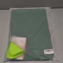 JUNO Silicone Placemat Set of 4 for Adults, Baby, Toddlers, Kids. Modern Design, Easy to Clean, Waterproof, Washable, Stain & Heat Resistant, Non-Slip, Food-Grade, 3mm Extra Thick (Khaki Green)