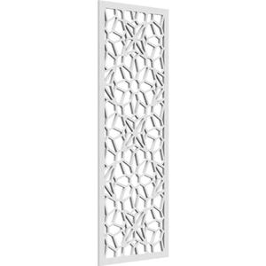 13 3/8"W x 34 3/8"H x 3/8"T Lock Haven Decorative Fretwork Wall Panels in Architectural Grade PVC
