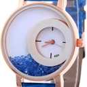 10 Pack Wholesales Women's Leather Watch Quicksand Bracelet Ladies Dress