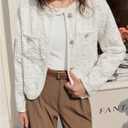 SOLY HUX Women's Button Down Coat Cardigan Long Sleeve Business Casual Tops Outerwear