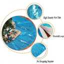 ShinyBeauty Mini Tree Skirt-Turquoise-Sequin Tree Skirt-24Inch Teal Mini Christmas Tree Skirt Aqua Blue Christmas Tree Skirt Christmas Decorations Small Tree Skirt for Small/Slim/Pencil/Tabletop Trees