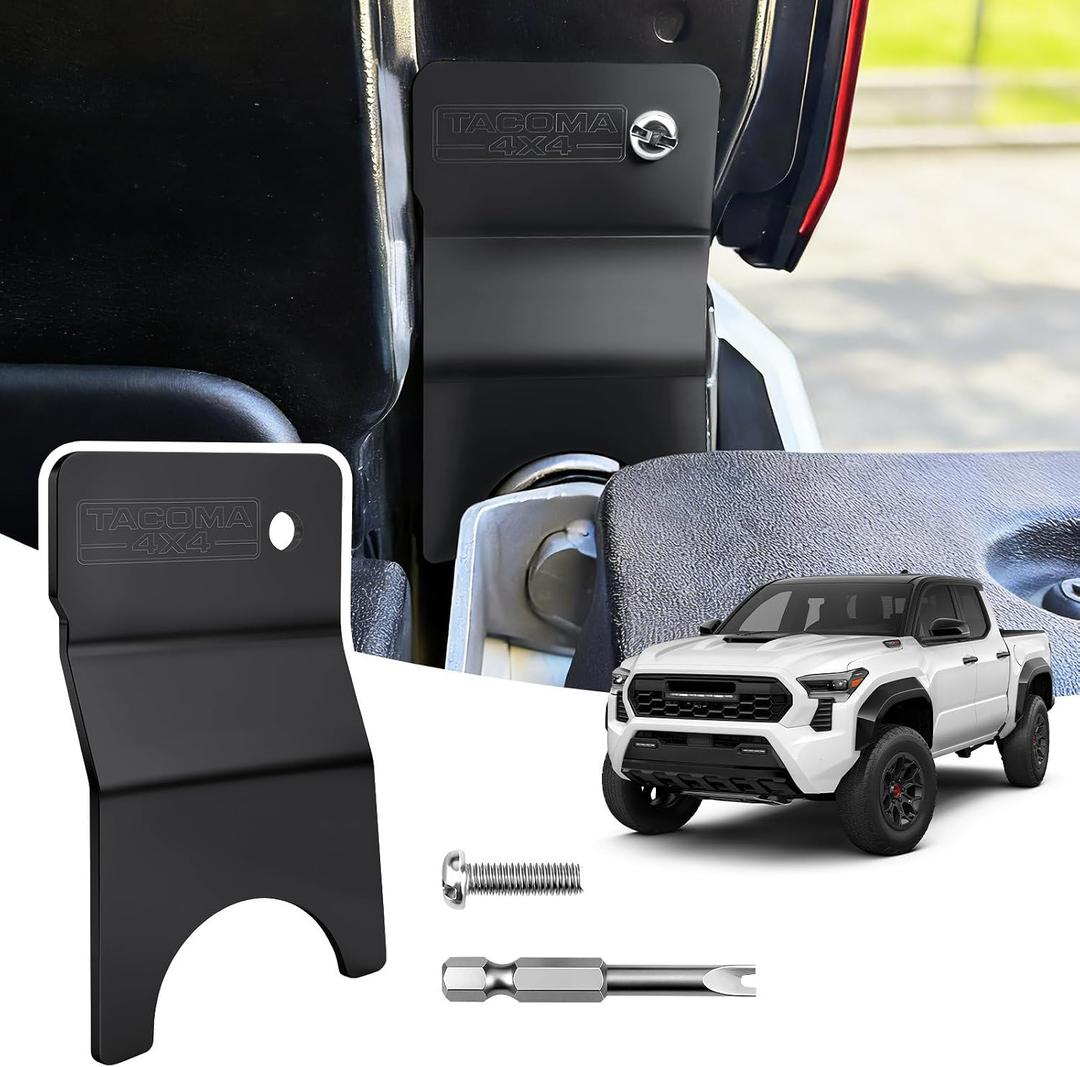 Tailgate Anti-Theft Lock Fit for Toyota Tacoma 2024 2025 2026+, Truck Bed Tailgate Locks Protector Compatible with Toyota Tacoma Accessories 2026-2024 (Black)