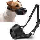 Dog Muzzle, Soft No Barking Mesh Muzzles for Medium Sized Dogs Anti Chewing, Breathable No Bite Muzzle for Mini Dachshund Jack Russell, etc, Suit for Grooming Vet Visits Allows Panting Drinking (Circumference:5.5''-6.7''in), M