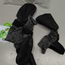 EXPAWLORER Anti Slip Dog Socks to Prevent Licking Paws, Shoes for Snow Winter, Boots & Paw Protectors with Grippers, Waterproof Booties for Hardwood Floors for Small Medium Large Senior Dogs Black M