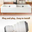 1/2" Tube OD x 1/4" Tube OD Fitting Fits for RO Water Filter System, Two Way Connector, Reducing Straight Union, 1/2 to 1/4 Push Connect Fittings, 5 Packs