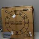 Large Wall Clock for Living Room Decor, 24 Inch Non Ticking Silent, Battery Operated Modern Vintage Oversized Wall Clock for Bedroom Kitchen