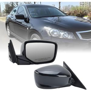 Right Passenger Side Mirror Compatible with Honda Accord 2008 2009 2010 2011 2012 Power Manual Folding Non-Heated Door View Mirrors 3 Pins