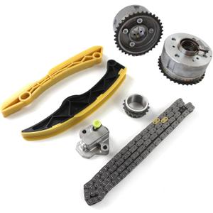Engine Timing Chain Kit, Suitable for Hyundai Accent Kia Rio Forte5 Optima1.6L 2012-2019, Automotive Replacement with Intake Exhaust Camshaft VVT Gears 243502B600 243702B610
