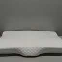 Derila King Size Neck Pillow for Sleeping, Ergonomic & Cervical Pillow for Neck Support & Relief, Memory Foam Side Sleeper Pillows, Bed Contour Pillows for Back, Stomach Sleepers (King Size (23.6" x 13.4" x 4.3"), 1 Pillow_white)