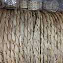 30 Pcs 12 Inch Round Woven Placemats, Water Hyacinth Wicker Place Mats with Napkin Rings Boho Wedding Farmhouse Rustic Woven Chargers Natural Mat Bulk for Wedding Party, Dinner Table