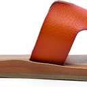 KOLILI Womens Flat Slide Sandals, Summer Fashion Sandals, Comfy Style | Warm-weather Favorite (7, Brown)