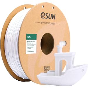eSUN PLA+ Filament 1.75mm, 3D Printer Filament PLA Plus, Dimensional Accuracy +/- 0.03mm, 1KG Spool (2.2 LBS) 3D Printing Filament for 3D Printers, Cold White
