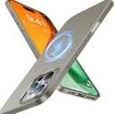 TORRAS Magnetic Slim Fit Case for iPhone 16 Pro, 6.3 Inch, Ultra-Thin Compatible with MagSafe, Lightweight Matte Anti-Scratch Hard PC Cover Phone Case, Natural Titanium