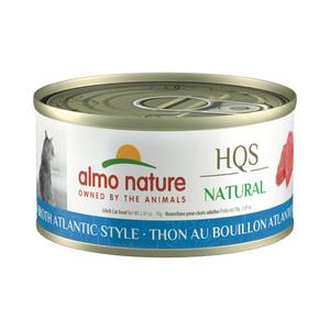 Almo Nature HQS Natural Wet Cat Food Tuna in broth Atlantic Style 2.47 oz (Pack of 24)