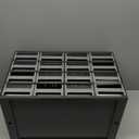 Akro-Mils Steel Garage Storage Cabinet, Small Parts Organizer Metal Cabinet for Hardware, Nails, Screws, Bolts, Nuts, and More, 17" W x 11" D x 11" H, 16-Drawer, Gray Cabinet/Gray Drawers (19416)