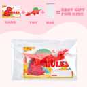 JOYIN 28 Pcs Valentine's Day Slingshot Dinosaur Toys with Cards, Strentchy Multi-Color Dinosaur Finger Toys for Valentines Day Boys Girls Kids Classroom Prize Treats Goodie Bag Stuffers Party Favors