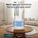 Dreo Humidifiers for Bedroom, 4L Top Fill for Large Room, 36H Runtime, 28 dB Quiet Supersized Cool Mist Air Humidifier for Baby Nursery, Plants, Indoor, Night Light, Easy to Clean & Fill, Blue