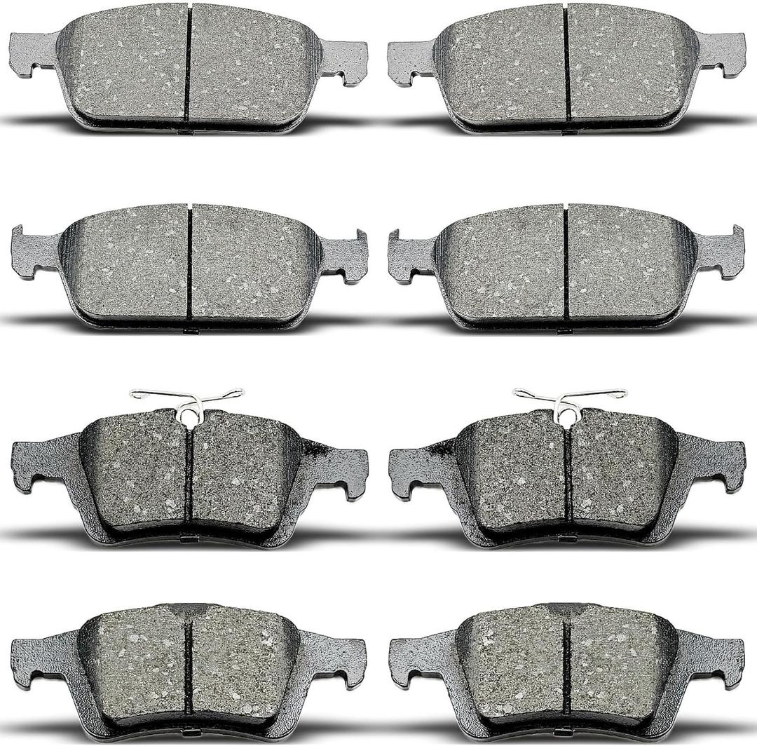 D1564 D1645 8pcs Front Rear Ceramic Brake Pads Kits fit For 2013-2016 For Ford Escape,2014-2018 For Ford Transit Connect