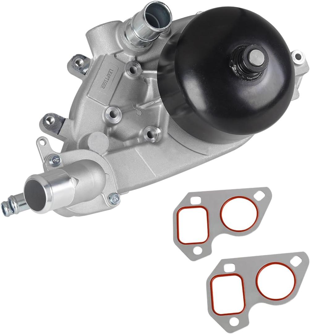 Engine Water Pump Kit with 2 Metal Gaskets and Thermostat for Chevy Camaro 98-02/Corvette 97-04, Pontiac Firebird 98-02/GTO 04-06, Avanti II 01-04, 5.7L 6.0L V8, OEM Replacement 19195105 AW5081