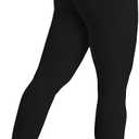 Sunzel Hidden Butt Lifting 25" Workout Leggings for Women, High Waisted Tummy Control Gym Yoga Pants, Black, Small